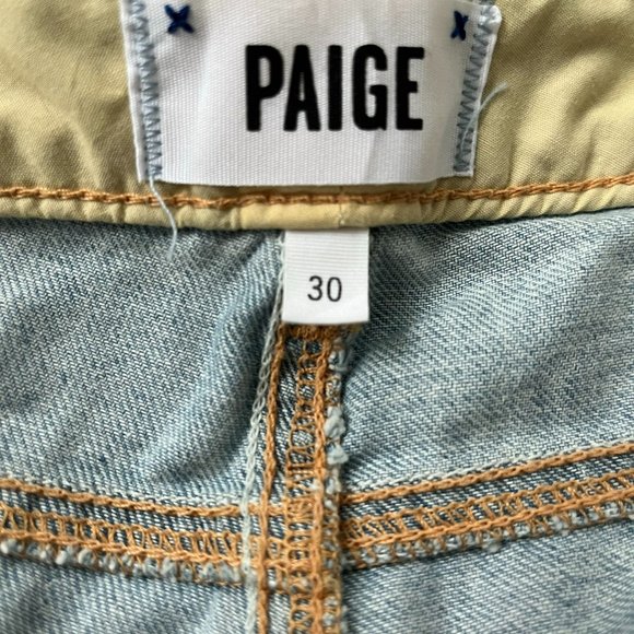 NWT Paige Jimmy Jimmy Crop Light Wash Jeans Size 30 - Picture 11 of 12